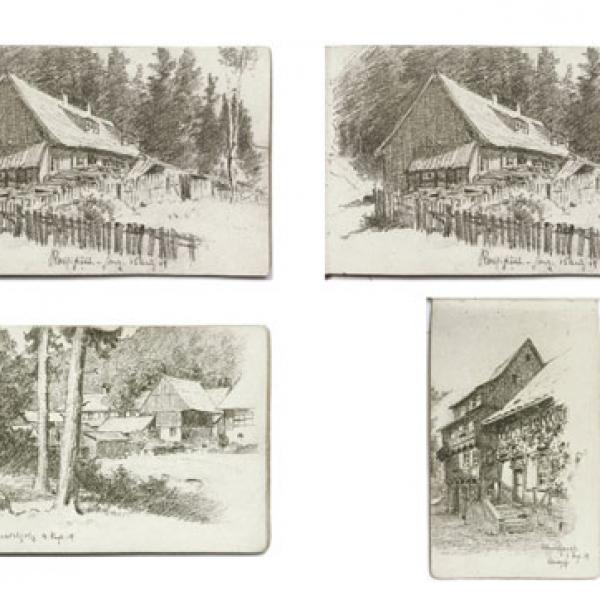 Harz 1919 - Vier Skizzen